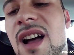 Leie, Sperma im mund, Öffentlich, Arsch lecken