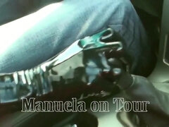 Amarrada, Condón, Fetiche, Guantes, Látex, Mascara, Al aire libre, Spandex