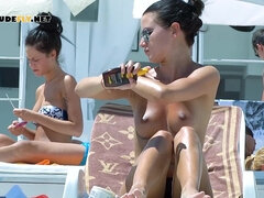 Пляж, Застукали, Смазливые, Нудисты, На природе, На публике, Рыжие, Подглядывание