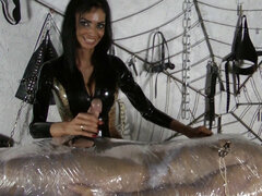 緊縛, 茶髪の, ヨーロピアン, 手コキする, 愛人, 奴隷, おもちゃ