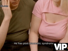 Mooi, Blond, Bedriegen, Man die toekijkt, Hd, Logement, Natuurlijke tieten, Geschoren