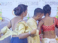 アジア人, チン, エロティック, グループ, 手コキする, 人妻の, インド人, レズビアン
