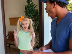 Cul, Blonde, Sucer une bite, Branlette thaïlandaise, Monstre, Pigtail, Jarretelles, Adolescente