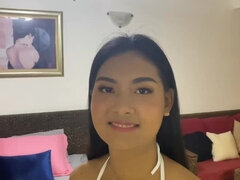 Amateur, Asiatique, Nana, Sucer une bite, Brunette brune, Interracial, Prostituée, Thaïlandaise