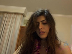 Любители, Минет, Брюнетки, Сперма на лице, Дрочка ногами, Подружка, Тощие, Сиськи