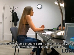 Audition, Blonde, Sucer une bite, Hd, Argent, Bureau, Adolescente, Nénés