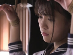 緊縛, フェラチオ, 茶髪の, 娘, Hd, 日本人, ティーン, オッパイの