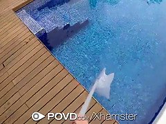 Lexi Dona goes wild by the pool - POVD action!