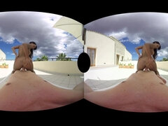 Noe Milk Riding - POV VR interracial with perky tits ebony