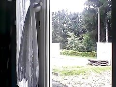 lilian77 mini skirt and front of my house 01