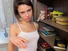 お尻, フェラチオ, チン, バック, なめる, 剃毛, ストリッピング, ティーン