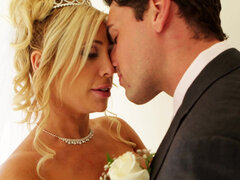 Bride Tasha Reign relaxes before ceremony