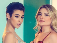 Rubia, Besar, Lesbiana, Coño, Afeitado, Estriptis, Adolescente, Tetas