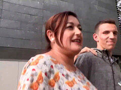 Leie, Blasen, Pummelig, Fett, Reif, Milf, Geld, Spanisch