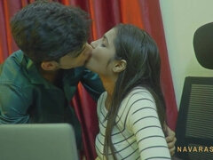 18 ans, Sucer une bite, Éjaculation interne, Hd, Indienne, Bureau, Chatte, Nénés