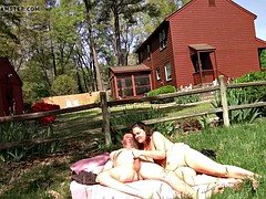 Amateur couple fucks at the ranch