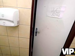 浴室, 美人, フェラチオ, カップル, Hd, ティーン, オッパイの, トイレ