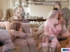 Gros seins, Groupe, Poilue, Hd, Masturbation, Chatte, Belle mère, Tabou