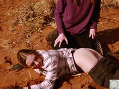 デカ尻, ボンデージ, Hd, レズビアン, 赤毛, コキ, 拘束, オッパイの