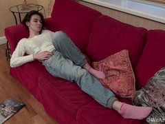 Arsch, Braunhaarige, Behaart, Lingerie, Masturbation, Tätowierung