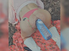 Beauté, Gode, Double pénétration, Hard, Insertion, De plein air, Piercing, Solo