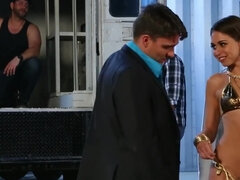 Sperma in gezicht, Hardcore, Buiten, Klein, Billekoek, Tiener, Tieten likken, Trein