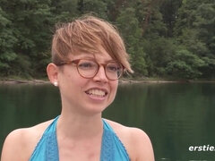 Amateur, Blonde, Masturbation, Nue, De plein air, Chatte, Solo, Adolescente