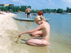 18 ans, Amateur, Plage, Nudiste, De plein air, Public, Adolescente, Voyeur