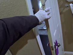 Pijpbeurt, Bruinharig, Sperma shot, Dubbele penetratie, Gezin, Eerste keer, Grappig, Tiener