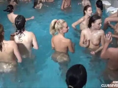 Mamada, Grupo, Hd, Nudista, Fiesta, Piscina, Ducha, Adolescente