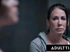 ADULT TIME - Sex Addict Little Puck FISTED DOUBLE PENETRATED DURING ROUGH DVP GANGBANG