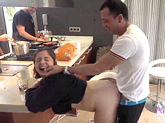 ぽっちゃり, 黒人, フェラチオ, ぽちゃ, ヨーロピアン, パーティ, 現実, スペイン人