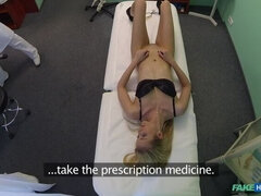Blonde tourist gets a full examination