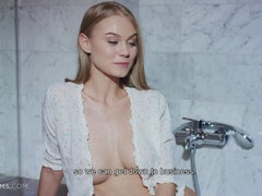 Bad, Blondine, Fingern, Klaffend, Handjob, Solo, Jungendliche (18+), Titten