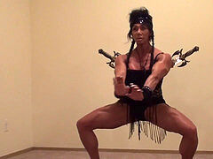 Marital Arts gal Bodybuilder Could Slice and Dice You, kick Your donk!