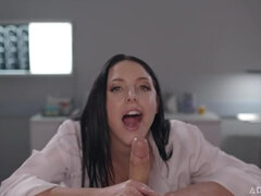 Cul, Brunette brune, Tir de sperme, Queue, Érotique, Exam, Pov, Nénés