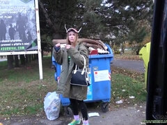 Sucer une bite, Dingue, Tchèque, Gorge profonde, Érotique, De plein air, Public, Réalité