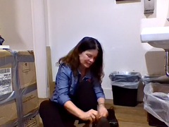 New Katharine naked bathroom dance 002