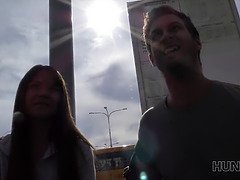 Angella Christin from the bus station trades sex for cash - POV fuck for cash