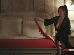 Anal, Cul à la bouche, Bondage domination sadisme masochisme, Gros seins, Brunette brune, Double pénétration, Fétiche des pieds, Seins naturels