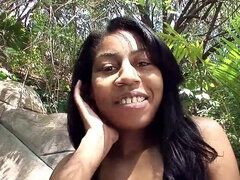 Africain, Sucer une bite, Brunette brune, Mignonne, Noir ébène, Allemand, Rugueux, Adolescente