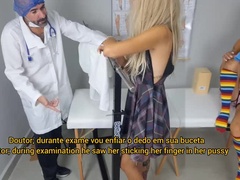 Stel, Dochter, Arts, Hakken, Latijnse vrouw, Spuiten, Stiefmoeder, Tiener