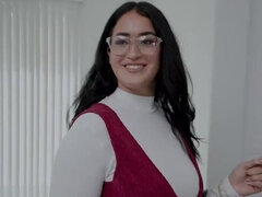 18, 美女, ベビーシッター, デカ尻, 女, フェティッシュ, 手コキする, オーガズム