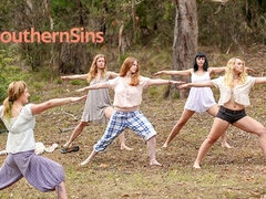 Plastic Kim Cums and Chloe B's natural australia action