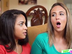 Sweet chick Nicole Bexley preparing for a large cock