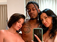 お尻, デカ尻, フェラチオ, 女 人男 人, 異人種間, ラティーナ, ティーン, 三人