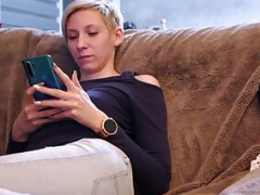 Rubia, Primera ves, Francés, Consolador enorme, Masturbación, Orgasmo, Coño, Tetas