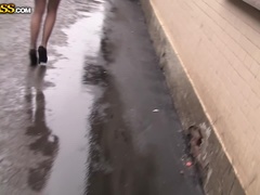 Sperma in gezicht, Geld, Kousen, Trio