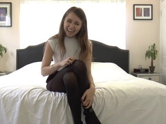 Beroemdheid, Masturbatie, Panty, Klein, Kousen, Tiener