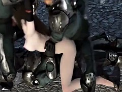 Hot 3D redhead licking pussy while getting fucked